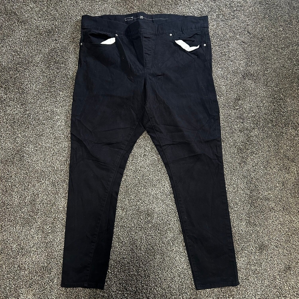 Levi's Pull-on Leggings Womens 20 Black Excellent Stretch Skinny Mid Rise